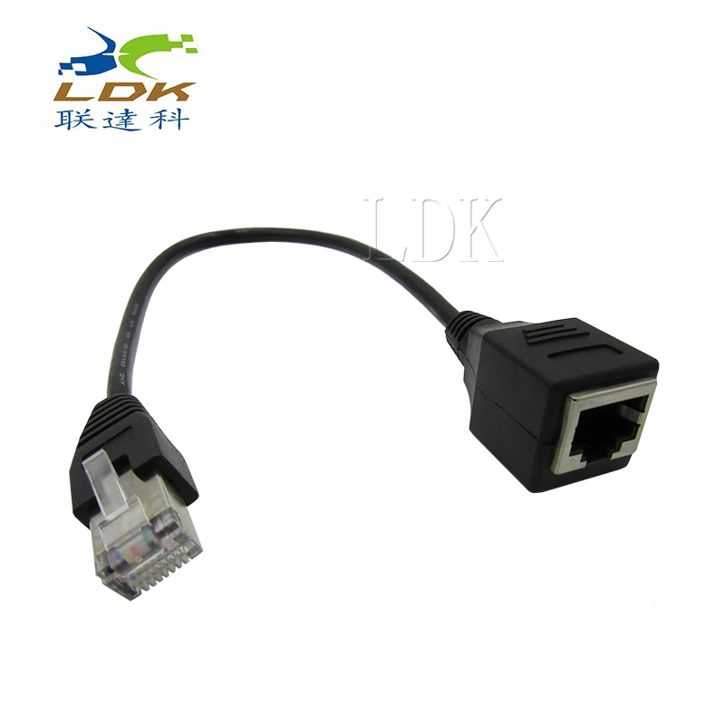 

Wire Extension Bus-to-Bus Network Conversion Line 8-Core Computer Connection Line Network Extension 0.3m 10pcs