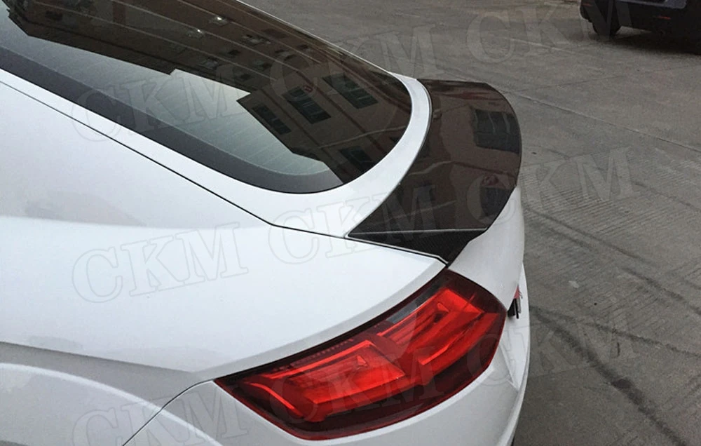 BT Стиль углеродного волокна задний спойлер для Audi TT TTS TTRS FRP задний багажник крылья