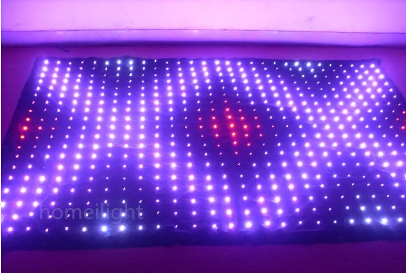 2*4 м led видео занавес, RGB vision занавес для DJ, YY, студия, сценический фон показать матричный занавес