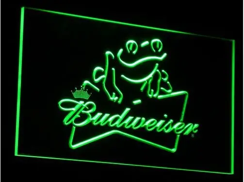 Budweiser Frog beer bar pub LED Neon Sign vintage home decor | Дом и сад