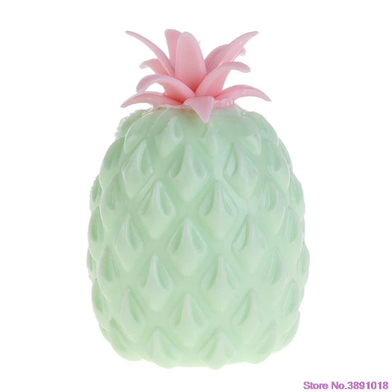 Новые ананасовые Мячи антистрессовые виноградные вентиляционные шарики сжимаемые стрессовые игрушки - Цвет: Зеленый