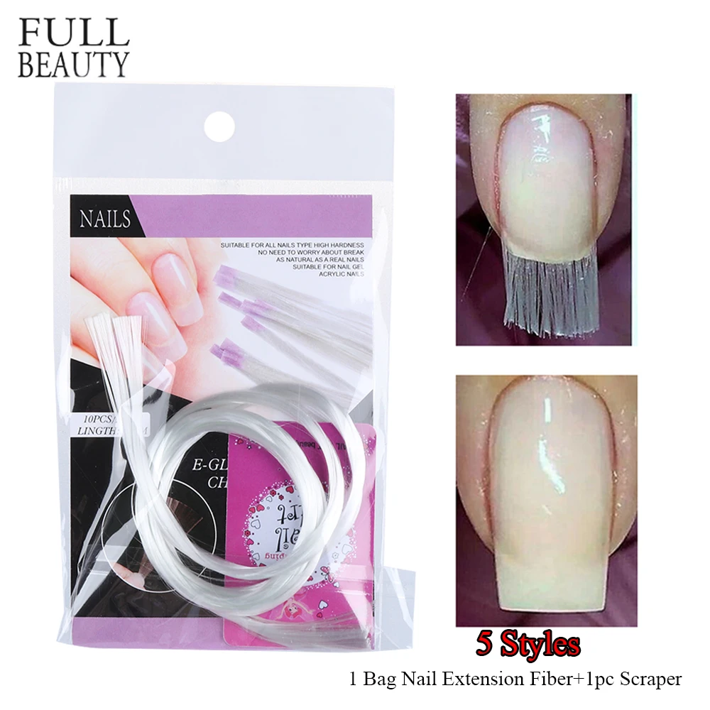 

1pack Nail Form Fibernails Acrylic Tips Fiberglass Extension Fiber Glass for Nails Silk Building Extension Manicure Accessories