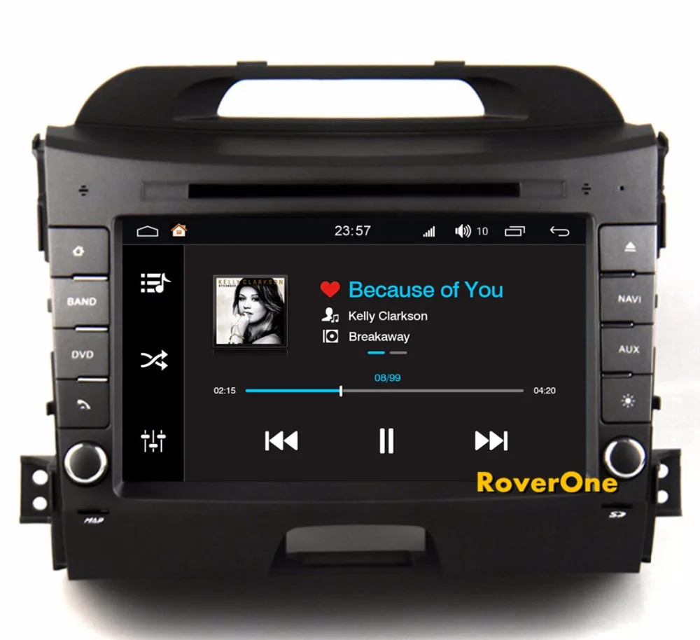 Clearance RoverOne Android 8.0 Octa Core Car Radio DVD GPS For Kia Sportage R 2013 2014 Touchscreen Multimedia Player Head Unit Bluetooth 8