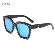 JAXINCute handsome boy girl square sunglasses fashion coating cool new sunglasses personality trend wild multicolor glassesUV400 wild boy