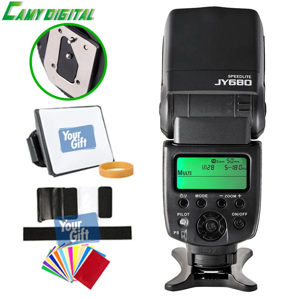 

Viltrox high-quality JY-680 GN50 Speedlite universal type Camera flash with LCD Screen Support For Canon/Nikon/pentax/Sony,etc