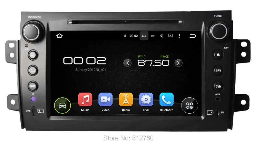 Sale ROM 16G Quad Core 1024*600 Android 5.1.1 Fit for SUZUKI SX4 2006 2007 2008 2009 2010 2011 2012 Car DVD Player GPS Radio WIFI 4G 1