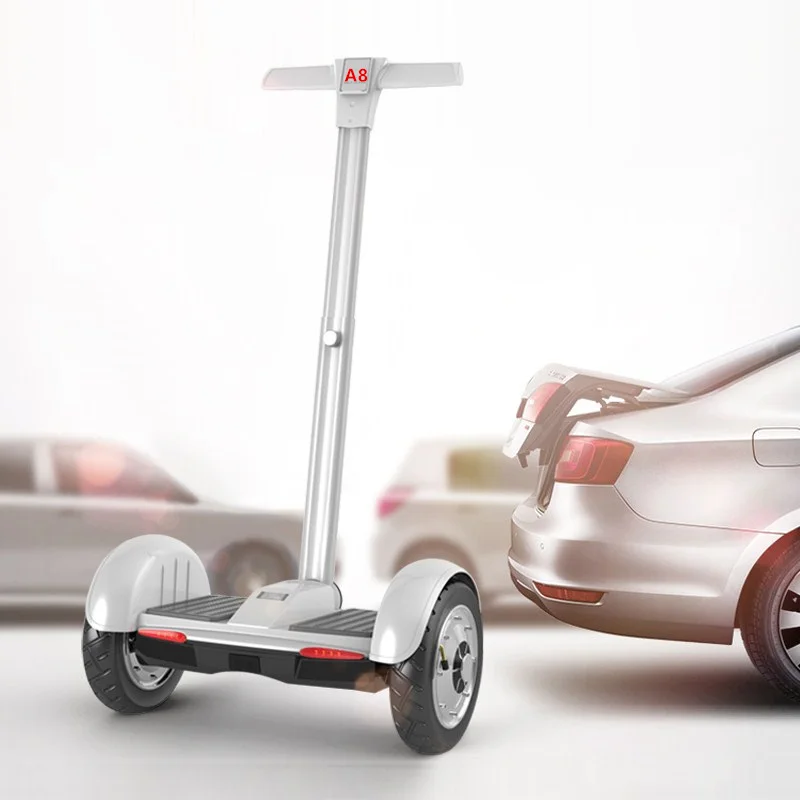 2 wheels Drift hoverboard scooter 10 electric standing scooter with handrail Smart Motorcycle self balancing electric