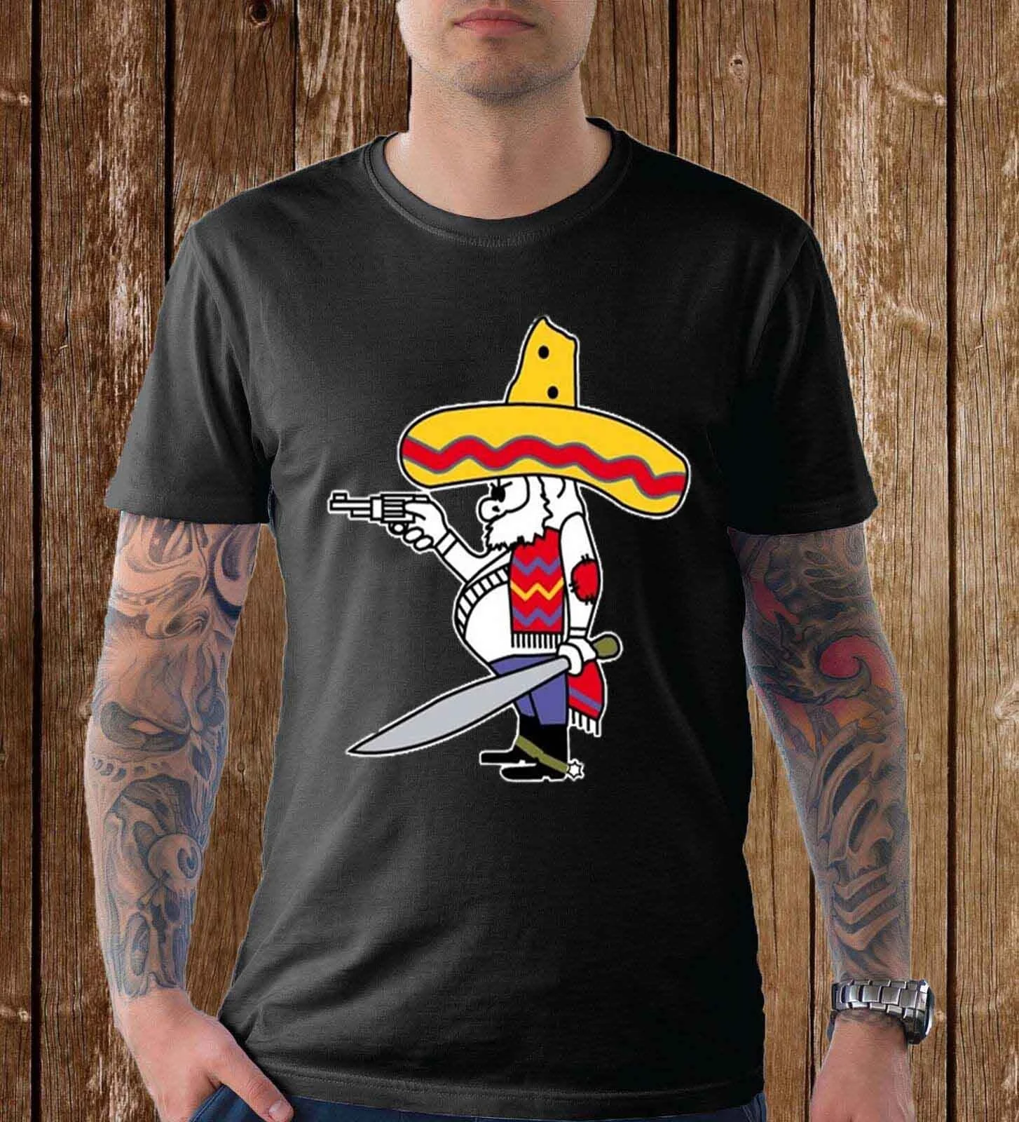 Men T Shirt Cool Design Fashion Man Bandidos Team Logo Club Graphic 