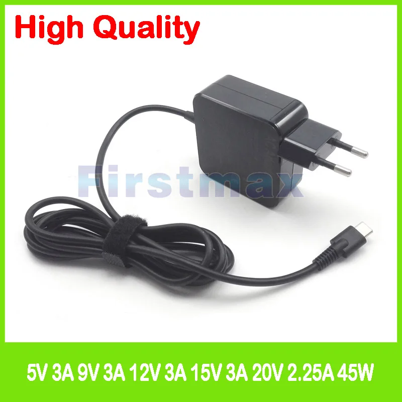 45W USB C type C laptop AC power adapter charger for HP Elite x2 1012
