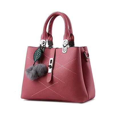 Женская дизайнерская сумка-мессенджер женские Сумки из искусственной кожи женские кошельки Bolsas and handbgas WLF089 - Цвет: dark pink