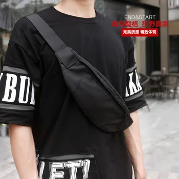 

110918 new hot men casual small messenger bag male mini chest bag man leisure change purse