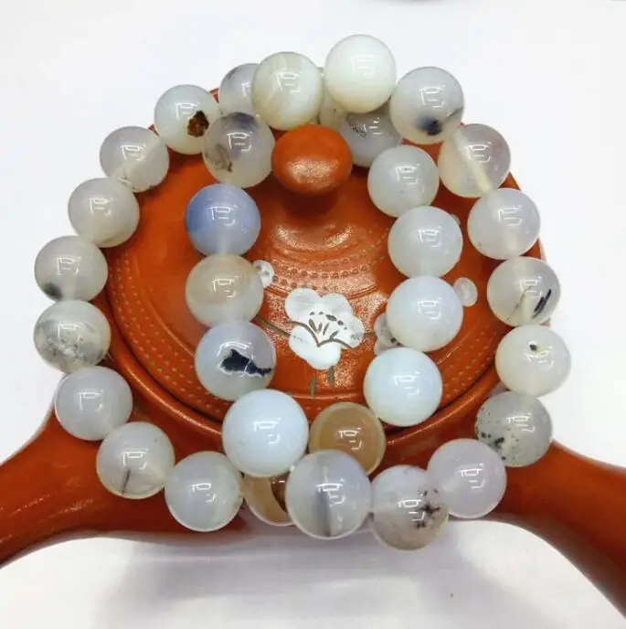 

Bracelet++Ore Hand-ornamented Natural Marine stone Chalcedony Bracelet