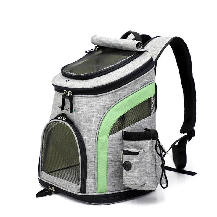 Dog Carrier Backpack Bag Breathable Dogs for small dogs Cat Bag Portable Pet Shoulder Dog Stuff Hiking Travel Walking Riding - Цвет: as picture