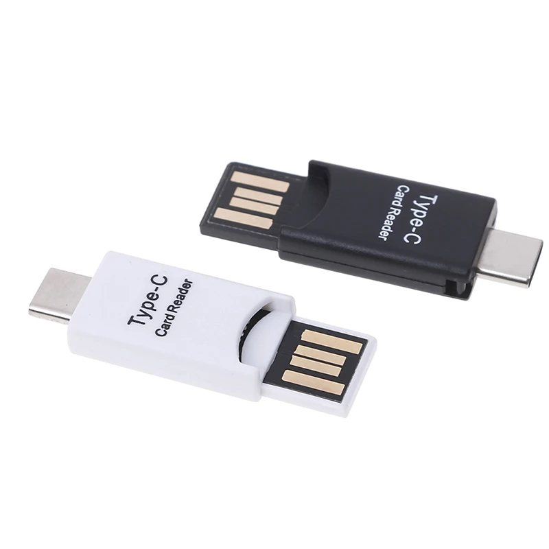 Считыватель карт type-C USB 3,1 USB-C/USB 2,0 OTG внешний тонкий портативный считыватель карт type C