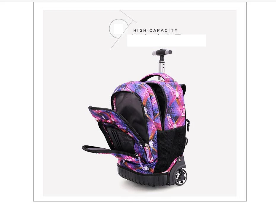 18 дюймов колесный рюкзак детский школьный рюкзак на колесах рюкзаки на колесиках сумки для подростков детский школьный рюкзак