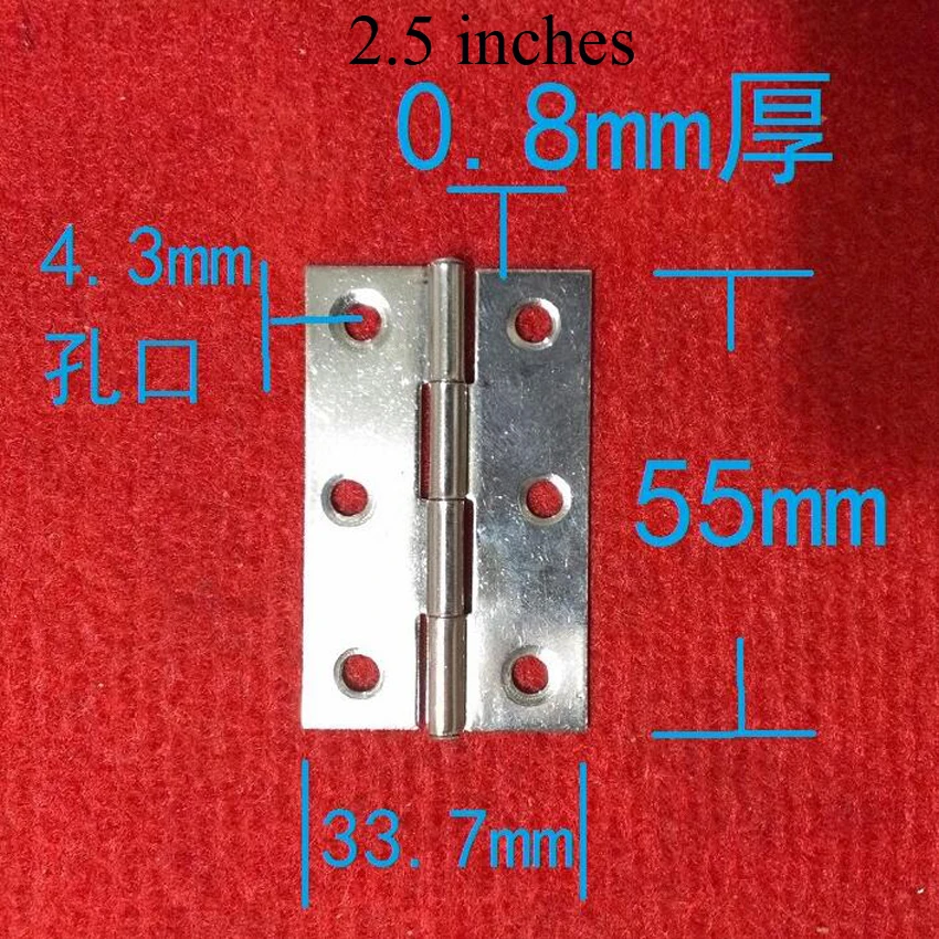 2 шт/лот нержавеющей стальной шкаф с ящиками дверные петли 1," /2,0"/2," Длина