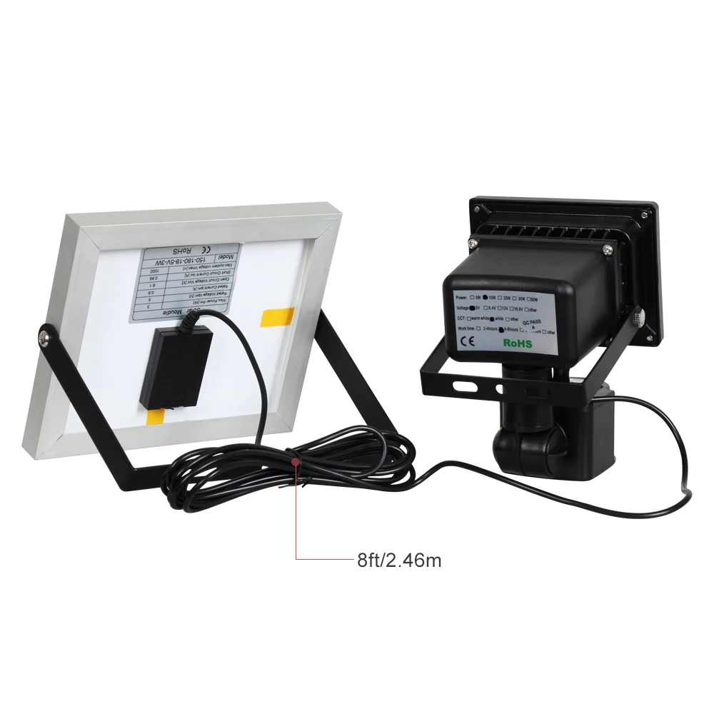 solar powered led lights T-SUNRISE Solar Flood Light 10W Outdoor Lighting Solar Floodlight Motion Sensor Waterproof IP65 Solar Spotlights Garden Lamp decorative solar lights