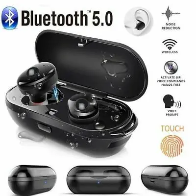

Mini TWS Bluetooth 5.0 Earphone Wireless Waterproof Headset Touch Control Stereo Sport Earphone Gaming Earbuds