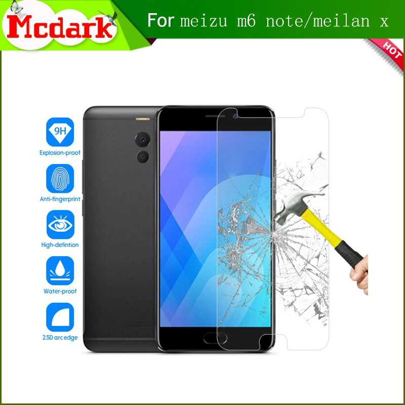 Mcdark 2.5D 9H закаленное стекло для Meizu M6 Note защита экрана 5 дюймов meilan X Закаленное