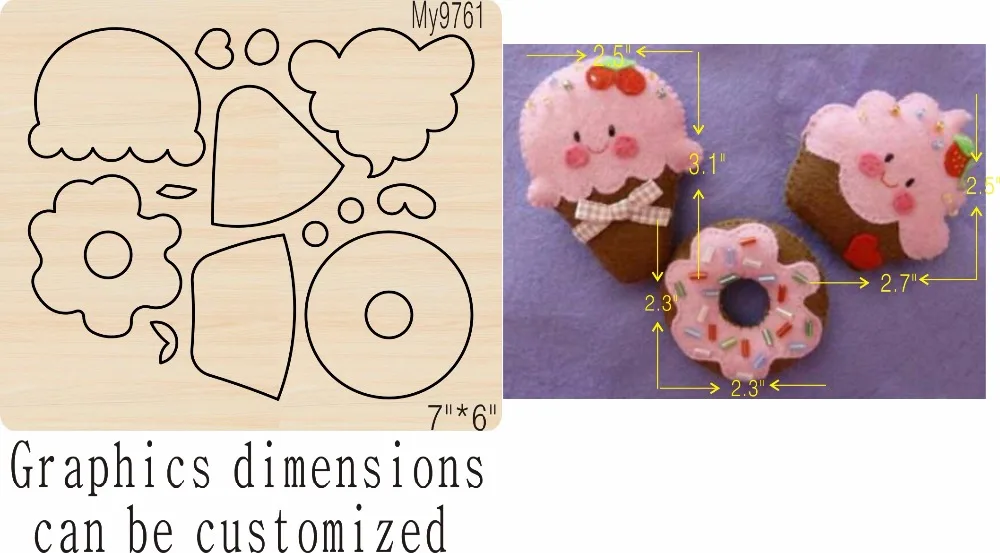 

Ice cream wooden mold-2 die cut accessories wooden die Regola Acciaio Die Misura , MY