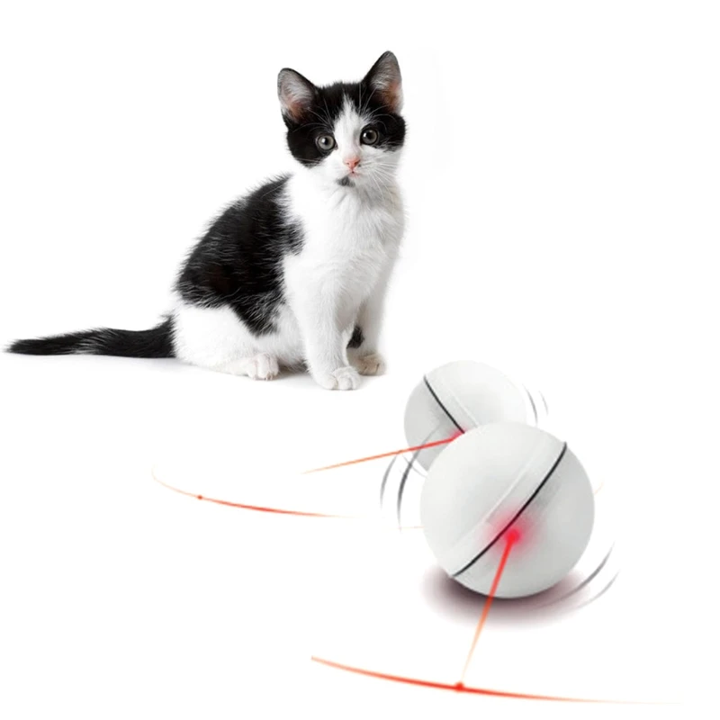 Funny Pet Dog Cat LED Light Magic Ball Teaser Exercise Interactive Automatic Toys