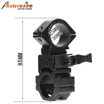 

Flashlight Mount Holder Laser Gun Optical Sight Barrel Mount Holder Bracket Clip Clamp 25/30mm Flashlight fixture accessories