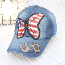 Sterbakov Высококачественная джинсовая бейсболка, бейсбольная кепка, 3 цвета, шапка с вышивкой, головные уборы для мужчин и женщин, кепка для девочек, кепка, Кепка