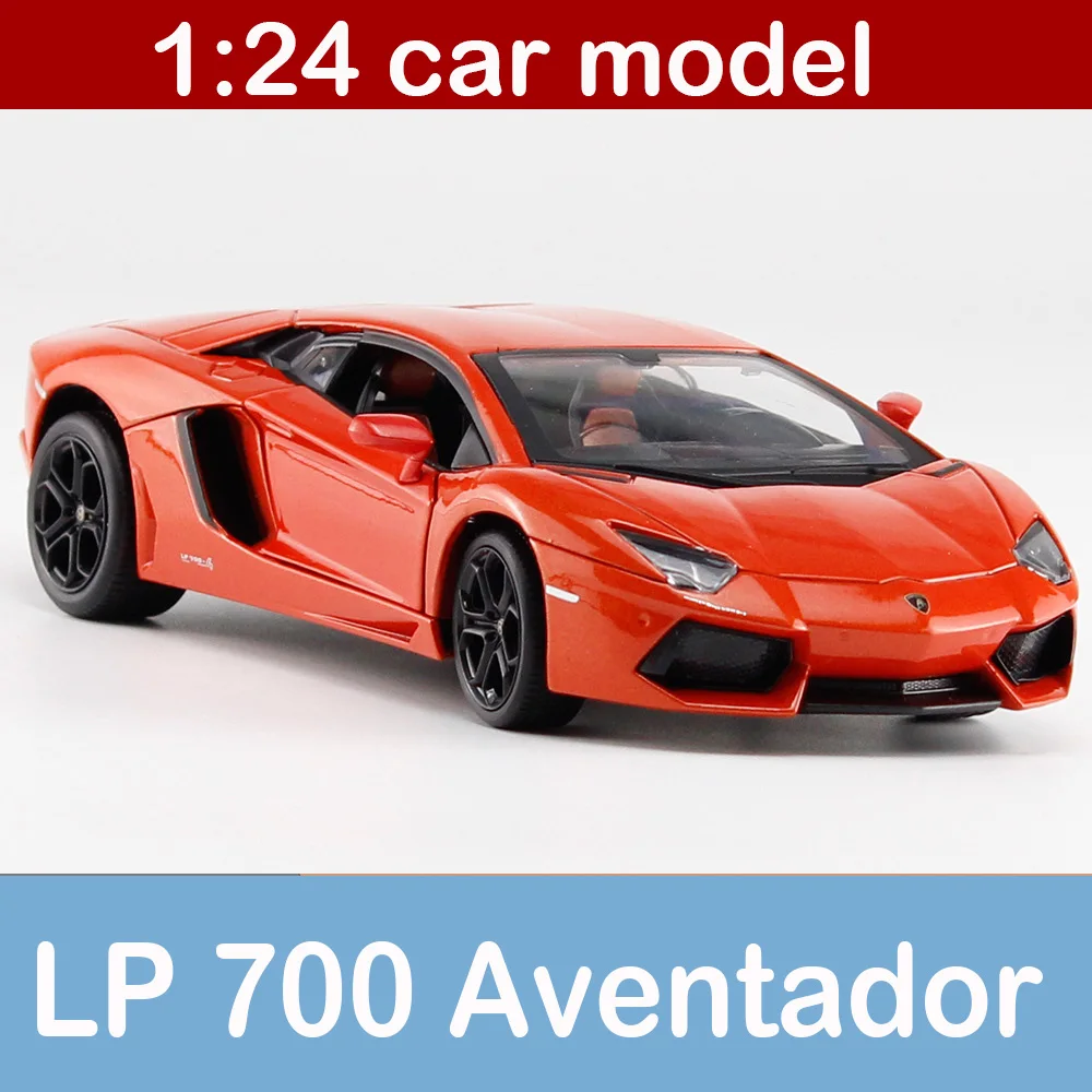 

1:24 Aventador LP700-4 Alloy Static Car Model SportsCar Limited Edition Model Color Box Package Toys Gift For Boy
