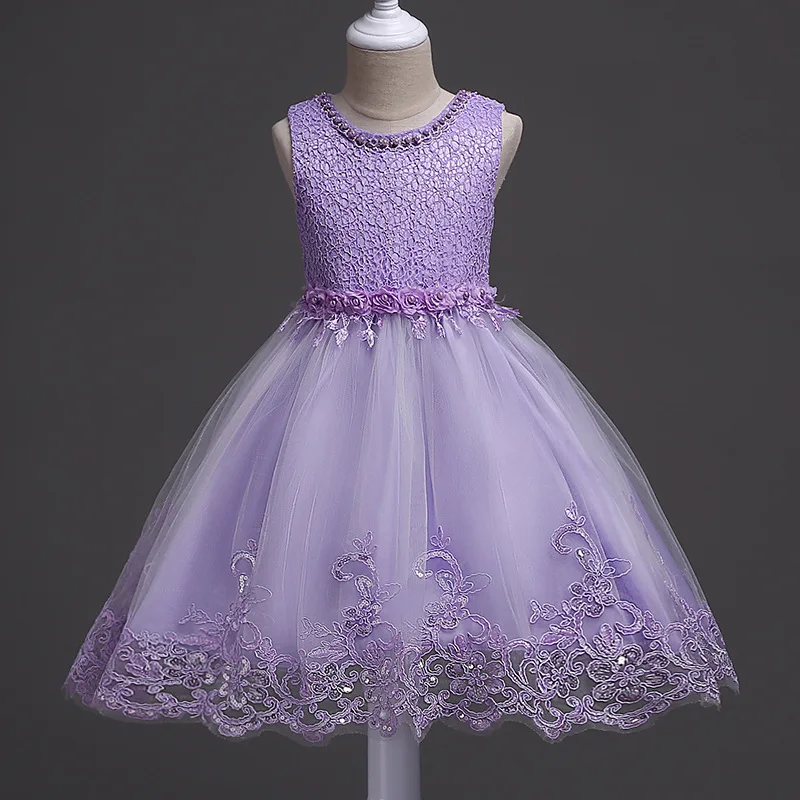 For Age 2 10T Children Evening Dresses White
