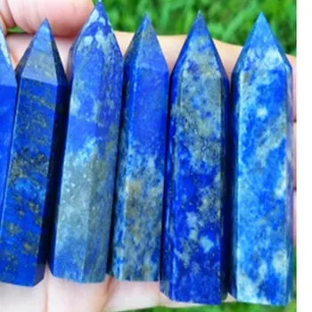 

5pcs natural lapis lazuli quartz crystal point wand healing natural stone and mineral Christmas home decoration gifts