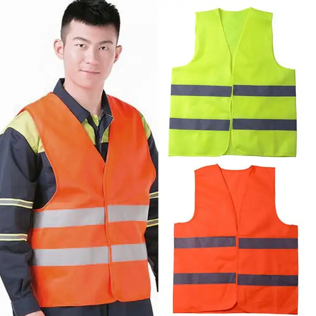 2018 Vest Clothing Traffic Motorcycle Night Rider Fluorescent Safety Security Visibility Reflective Cycling Outdoor Sports