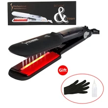 Пара Выпрямитель для волос гладить инфракрасная утюг волос Керамика Профессиональный Выпрямитель для волос Flat Iron Steampod-салон мокрый Hairstyler