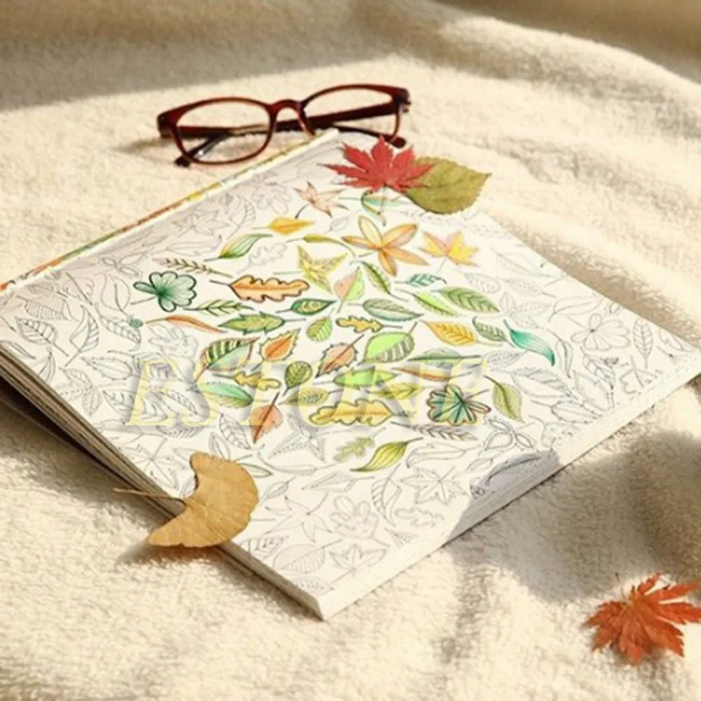 14 Pages Painting Coloring Book For Children Adult Relieve Stress Kill Time Graffiti Painting Drawing Art Book 1 PCS