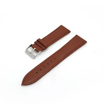 

Black brown Leather Watchbands Men Women Soft Watch Band Strap With Stainless Steel Buckle 20 22mm relogio