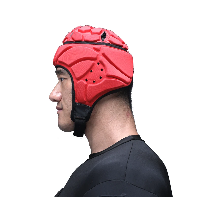 

Soccer Goalkeeper Helmet Adjustable Rugby Football Goal Keeper Goalie Helmets Sports Safety Protector Head Protection EVA Latex