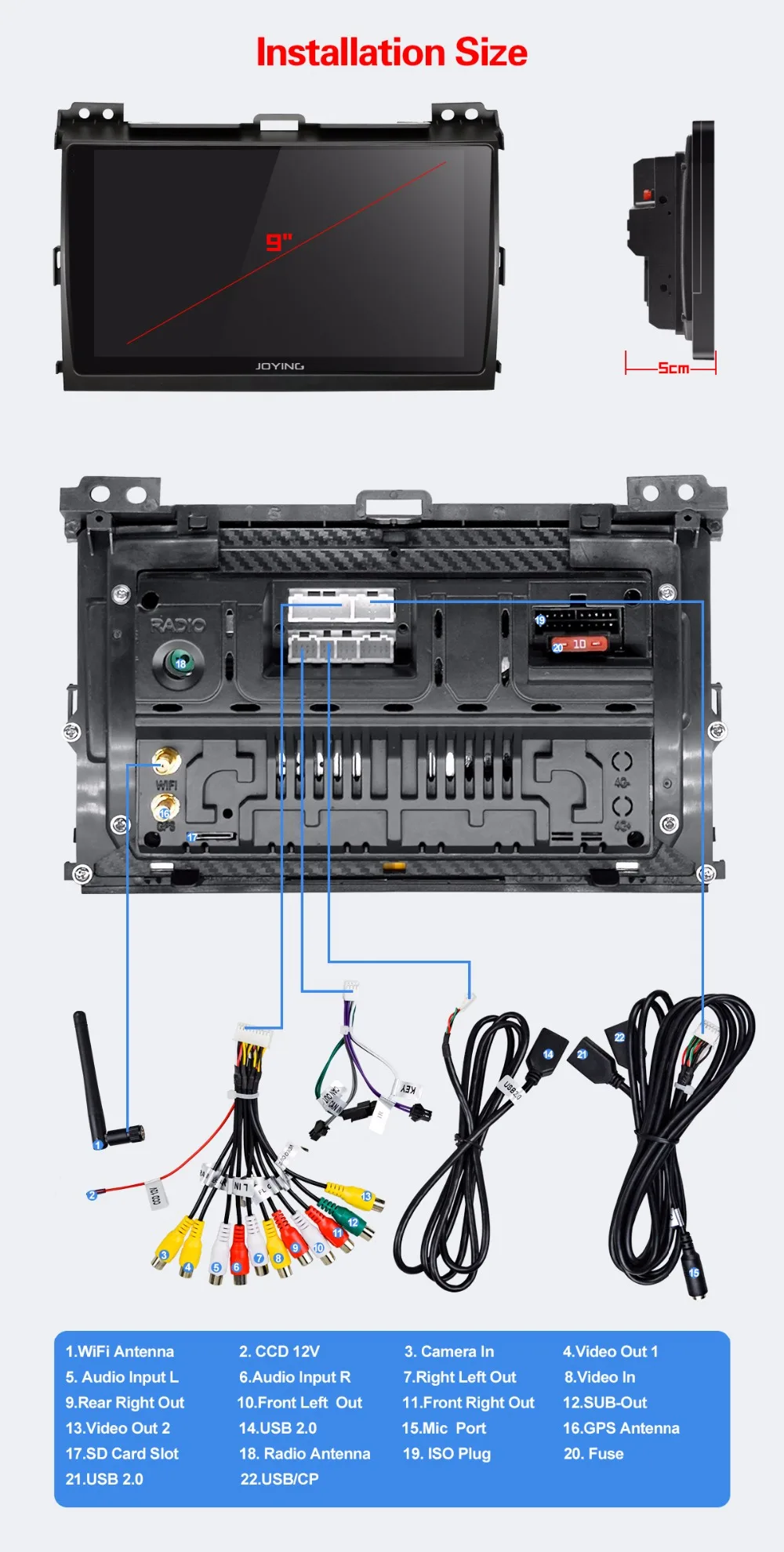 Excellent JOYING 2 Din CAR RADIO 9 inch Android 8.0 GPS Navi auido Player Carplay for Toyota Land Cruiser Prado(120) Lexus GX470 200-2009 21 Excellent JOYING 2 Din CAR RADIO 9 inch Android 8.0 GPS Navi auido Player Carplay for Toyota Land Cruiser Prado(120) Lexus GX470 200-2009 21