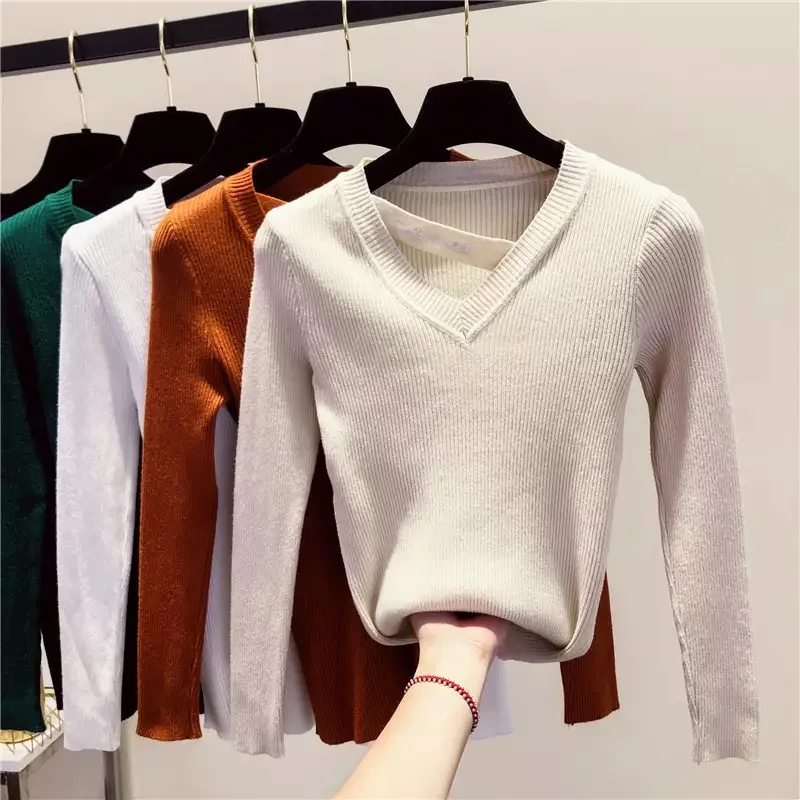 Marwin 2018 New Autumn Winter Women Casual Knitted O-Neck Full Pullovers Soft High Quality Solid Fashion Women Sweaters Marwin 2018 New Autumn Winter Women Casual Knitted O-Neck Full Pullovers Soft High Quality Solid Fashion Women Sweaters