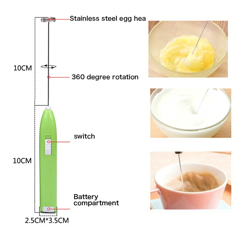 TTLIFE модный вспениватель молока для горячих напитков пенообразователь взбиватель миксер мешалка взбиватель яиц Электрический мини-Миксер с ручкой кухонный инструмент