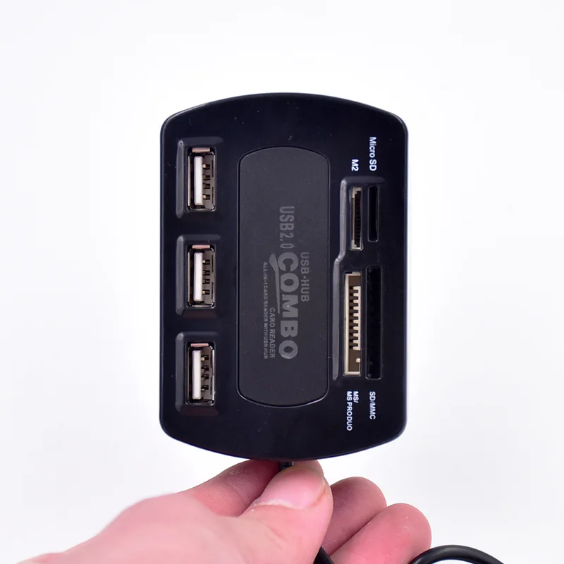 Twofro usb-хаб 2,0 3 порта Combo MS TF Micro SD кард-ридер слот USB мульти все в одном USB разветвитель кабели для ноутбука Macbook