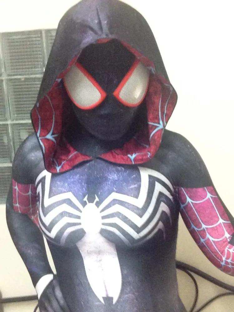 Gwenom Cosplay Costume Woman Venom Symbiote Spider Gwen Stacy Spiderman Superhero Costume 3D Printed Fullbody (16)