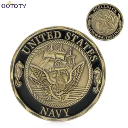 2017 позолота ВМС США shellback пересечения линии Sailor памятная монета подарок