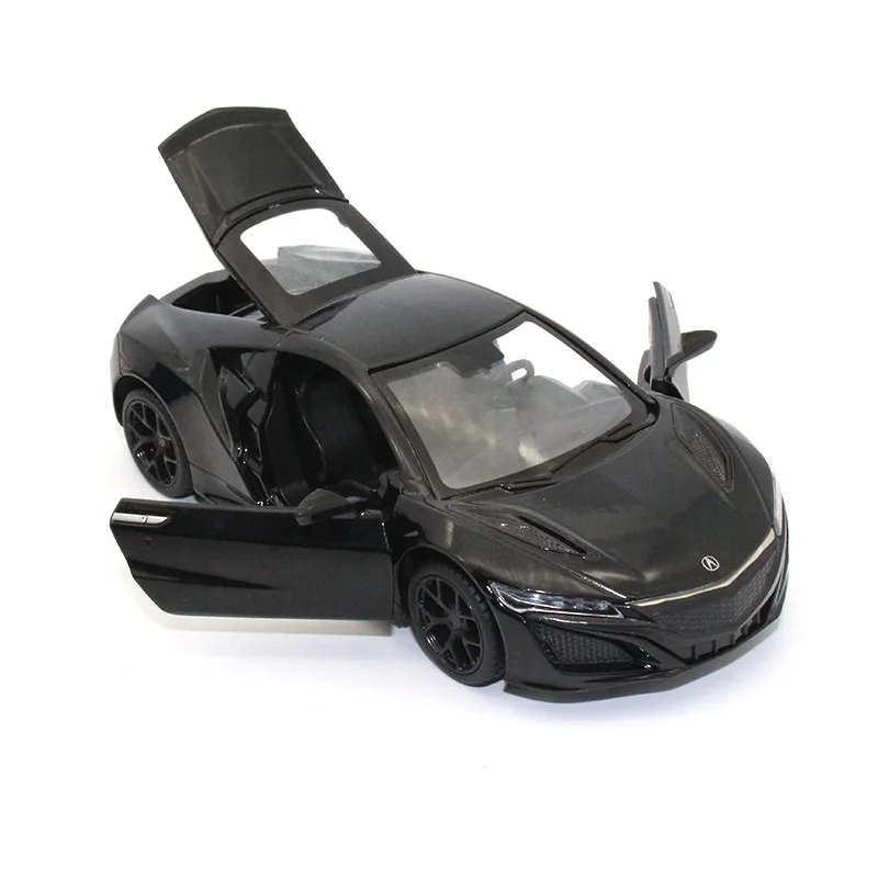 

1:32 Acura NSX Diecast Car model kids toys Collection model decoration Sound and light pull metallic material toy Sports car