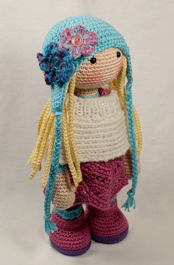 Amado de Crochê para Meninas Boneca de Brinquedo Chocalho 3 Brinquedos e hobbies