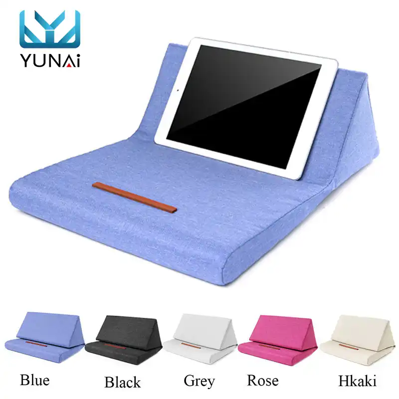 Portable Plush Tablet Pillow Holder Stand Stylish Wedge Pillow