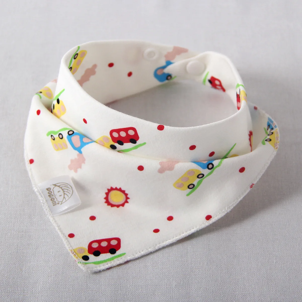 Baby bibs High quality triangle double layers cotton baberos Cartoon Character Animal Print baby bandana bibs dribble bibs