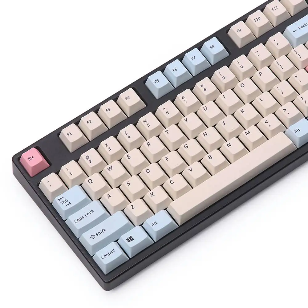 108 ключ краска-sub клавишные колпачки pbt набор клавишных колпачков с 3 Дополнительные клавиши для механической клавиатуры