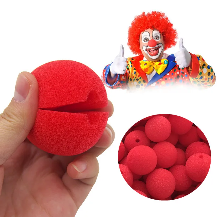 Clown Nose Red Sponge Fancy Dress Costume Accessory