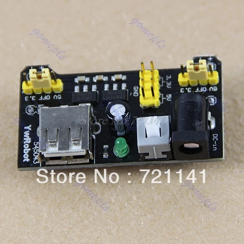 

Breadboard Power Supply Module Shield 3.3V 5V MB102 Solderless Bread Board