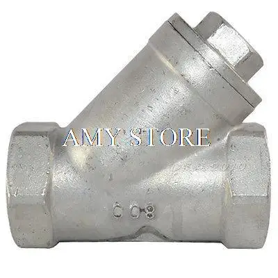 

3/4" Female BSPP 800 WOG WYE STRAINER MESH FILTER VALVE SUS SS304 STAINLESS STEEL Y-TYPE