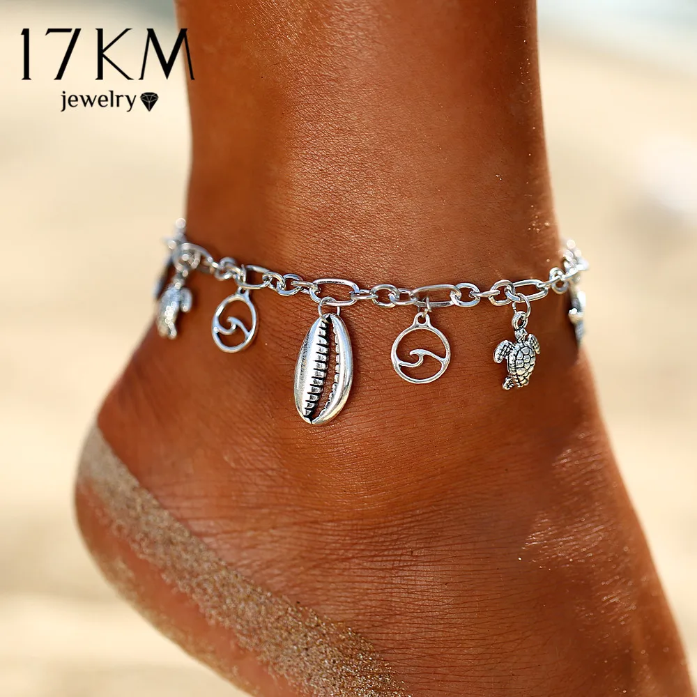 2019 New Boho Turtle Pendant Anklets For Women Shell Anklet Bracelets On The Leg Bohemian Foot Ocean Jewelry Drop Shipping 2019 New Boho Turtle Pendant Anklets For Women Shell Anklet Bracelets On The Leg Bohemian Foot Ocean Jewelry Drop Shipping
